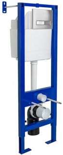 Инсталляция для унитаза Berges АТОМ Line 410 кнопка хром 040338